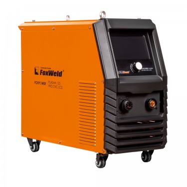 Аппарат воздушно-плазменной резки Foxweld FOXPOWER PLASMA 125 PRO CNC LCD (рез 55мм, поджиг безосцилляторный (NO HF), разъем ЧПУ)